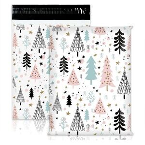 Christmas Tree 20 Poly Mailers 10 x 13 multi color
